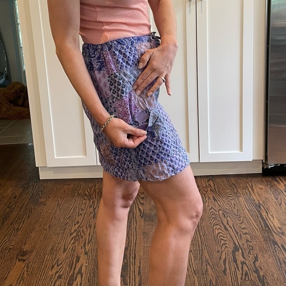 Vintage Indian Block Print Patchwork Skirt - Picture 3 of 11